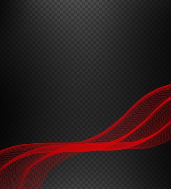 waves abstract on transparent background