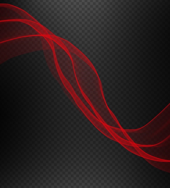 waves abstract on transparent background