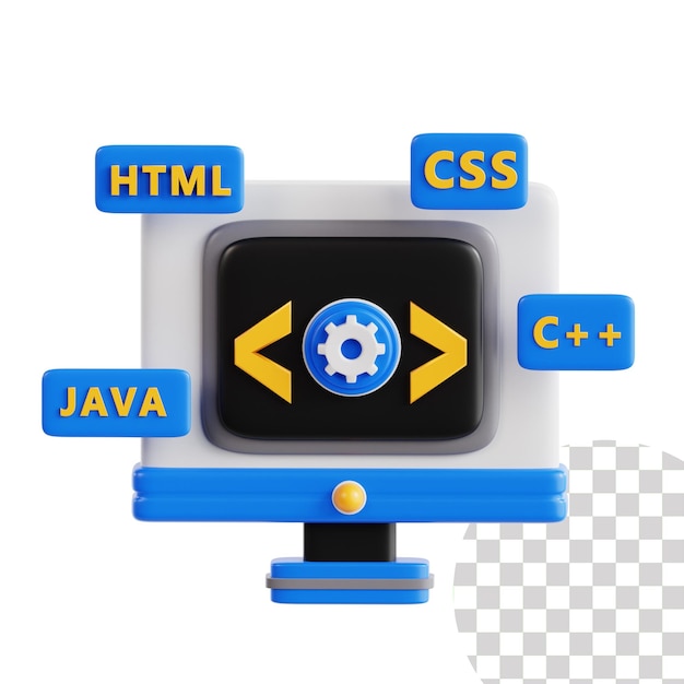 Web Development 3d illustration