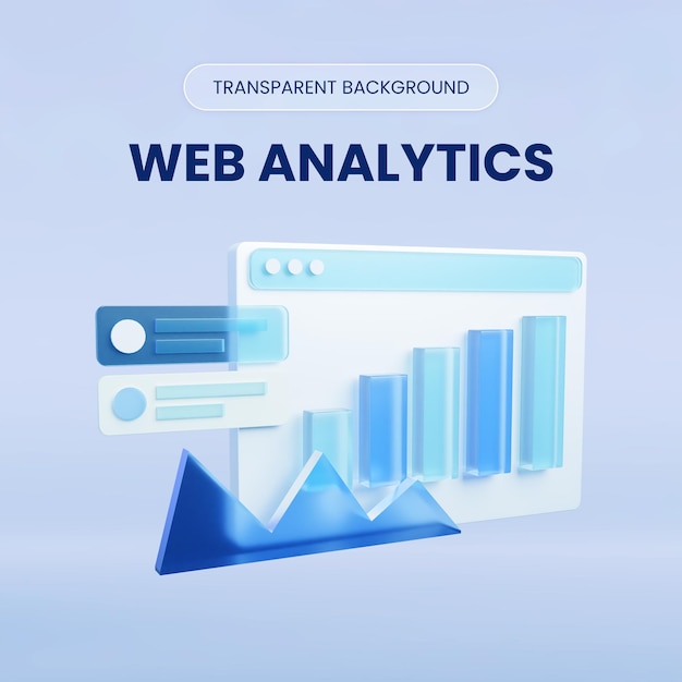 website analyst concept 3d rendering illustration