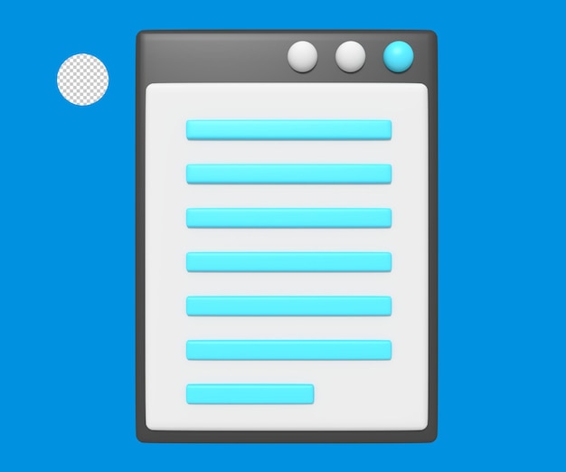 Website page on screen
