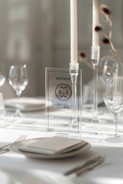 wedding invitation mockup