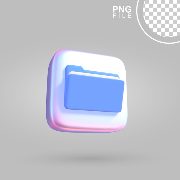 Whimsical 3D File Repository Illustration
