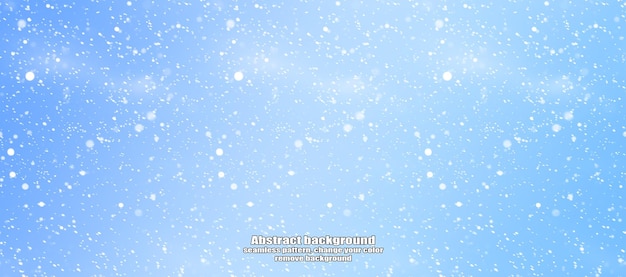 Winter Abstract Snowflake Texture Pattern with Color Customization and Transparent Background