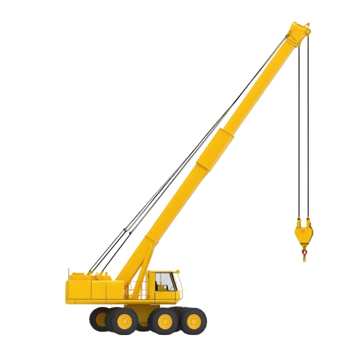 PSD yellow mobile crane with telescopic boom industrial construction equipment for heavy lifting