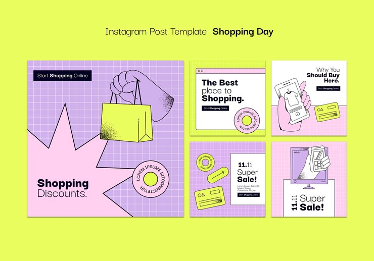 PSD gratuito 11.11 vendita flash post su instagram