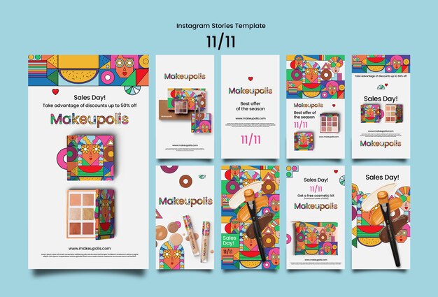 11.11 venta instantánea de las historias de Instagram