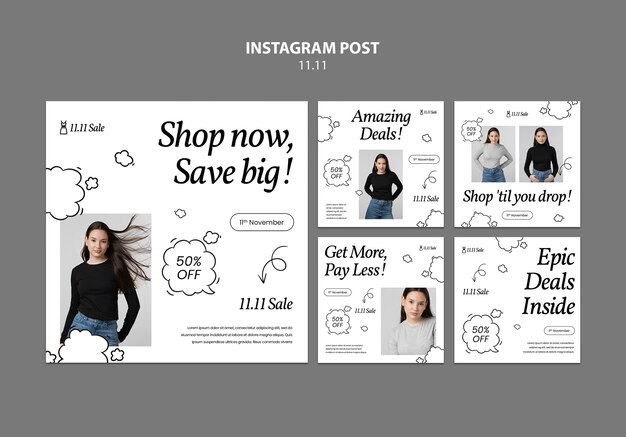 11.11 ventas instantáneas en las publicaciones de Instagram