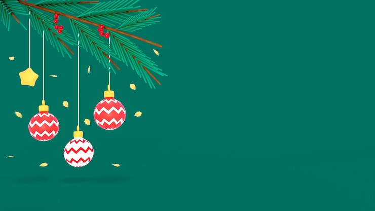 Gratis PSD 3d-achtergrond voor kerstfeesten