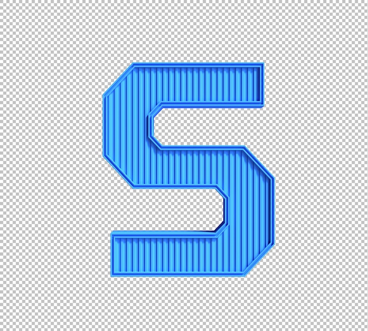 Gratis PSD 3d alfabet op transparante achtergrond