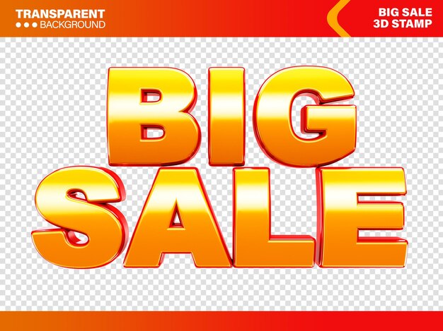 3d big sale flash sale super sale logo geïsoleerd voor composities