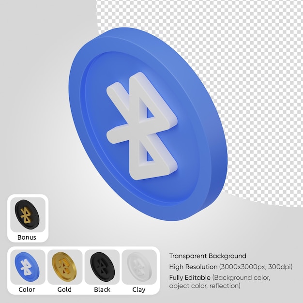 Gratis PSD 3d-bluetooth