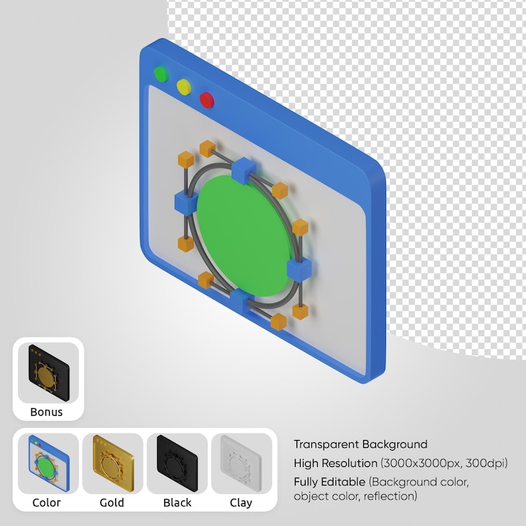 PSD Gratis 3d curve