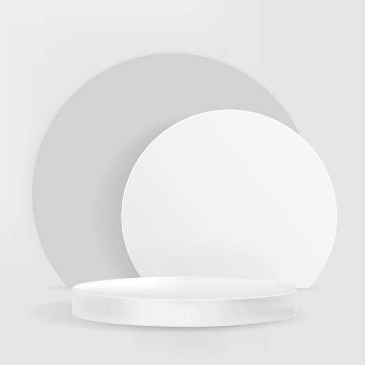 Gratis PSD 3d-display podium psd grijze minimale productachtergrond