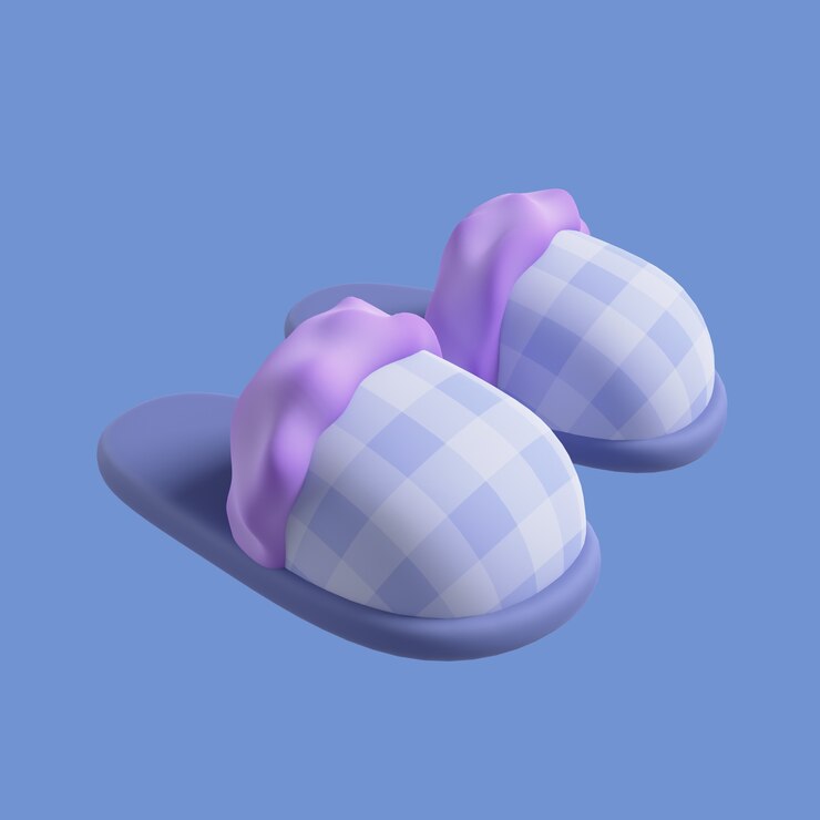 PSD Gratis 3d elderly icon with slippers