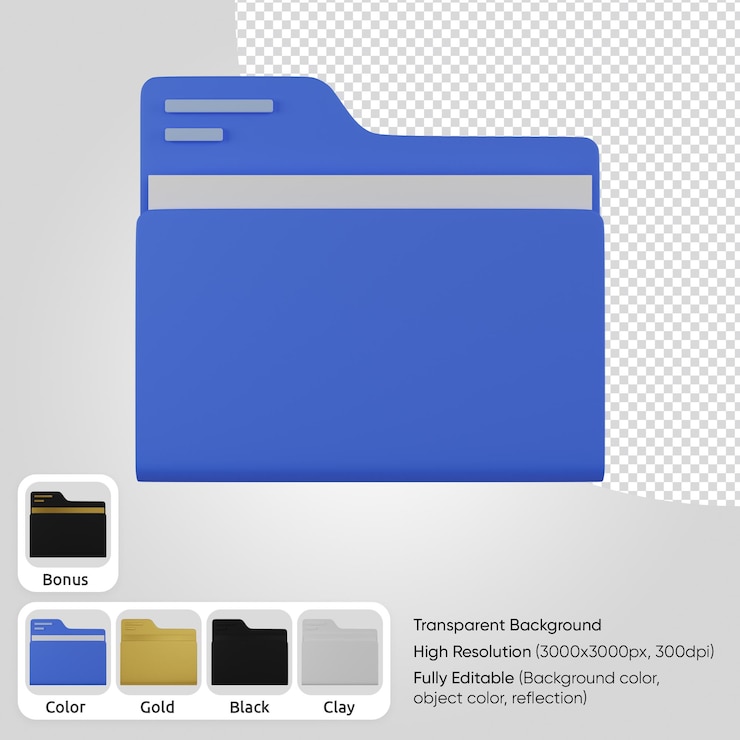 PSD Gratis 3d folder
