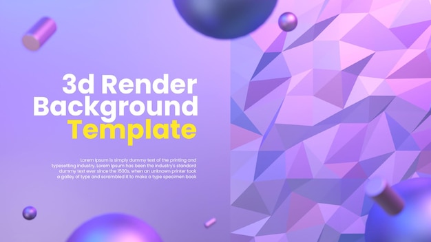 3D geometrische abstracte achtergrond