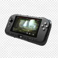 Gratis PSD 3d handheld game console video portable geïsoleerd op transparante achtergrond