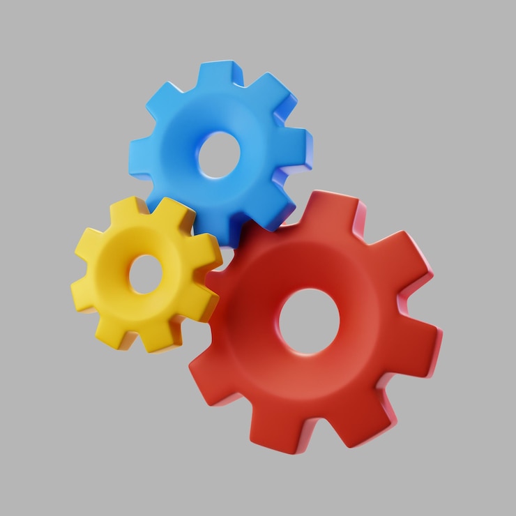 PSD Gratis 3d hardware gears