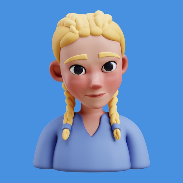 3d-illustratie met online avatar