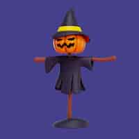 Gratis PSD 3d illustratie van halloween-element