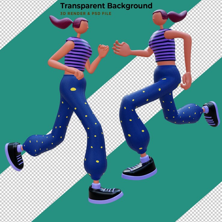 PSD Gratis 3d illustration woman gym workout and exercises