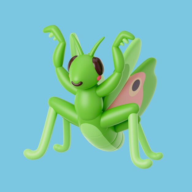 3d ilustración de insecto