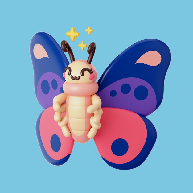 3d ilustración de insecto