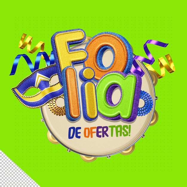 3D-logo Folia van aanbiedingen