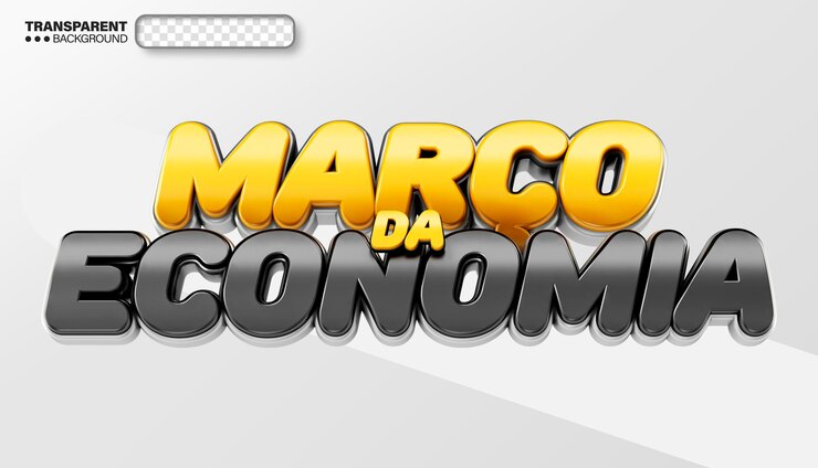 PSD Gratis 3d logo retail supermarket economy month of march brazil promotions