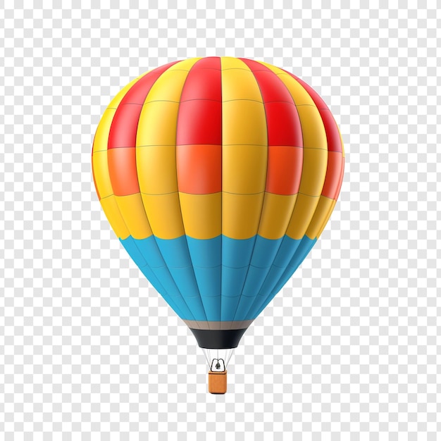 Gratis PSD 3d luchtballon geïsoleerd op transparante achtergrond