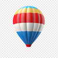 Gratis PSD 3d luchtballon geïsoleerd op transparante achtergrond