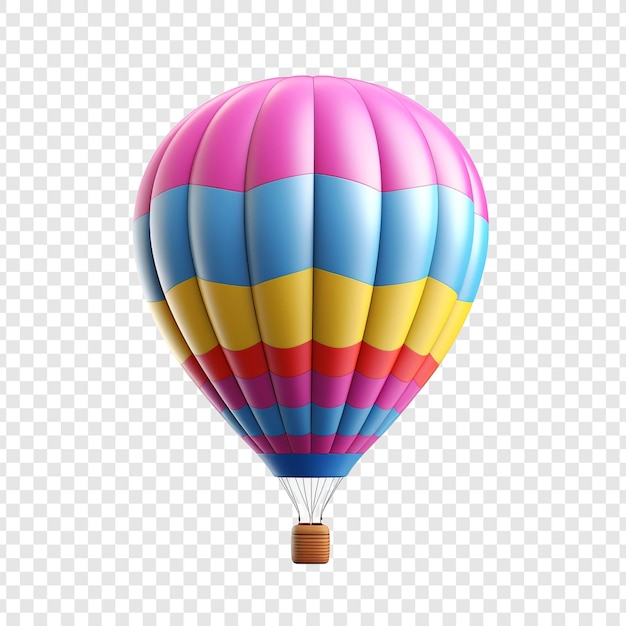 Gratis PSD 3d luchtballon geïsoleerd op transparante achtergrond