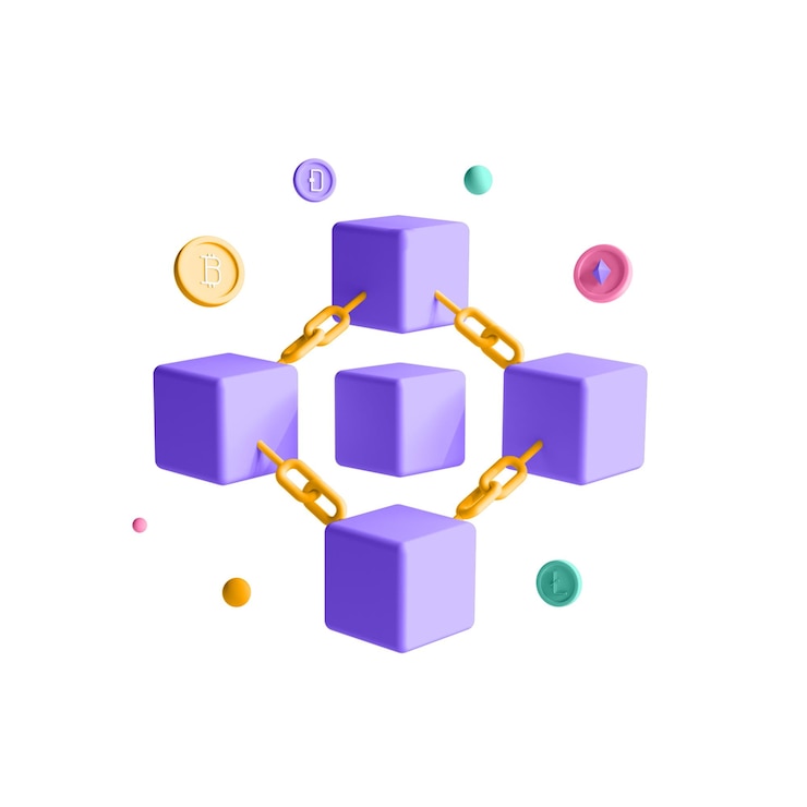 PSD Gratis 3d nft icon on chain