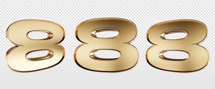 Gratis PSD 3d-nummer render met gouden textuur geïsoleerd voor composities