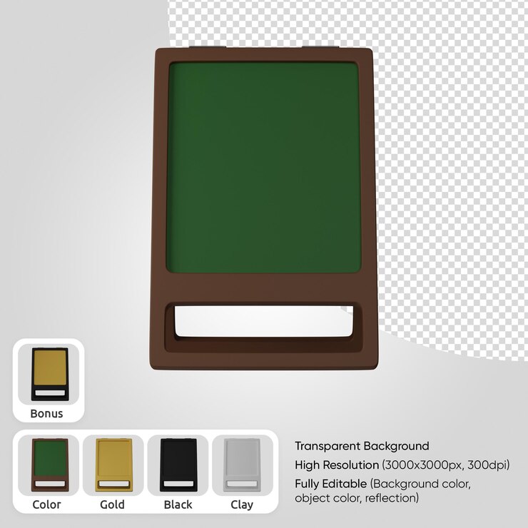 Gratis PSD 3d-onderwijsbord