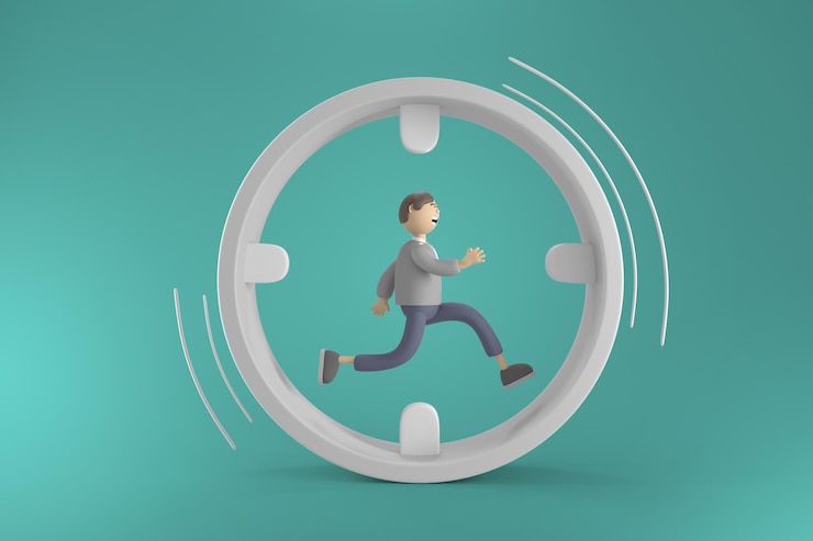 Gratis PSD 3d-personage jonge man met bedrijfsconcept