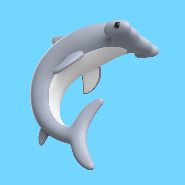Gratis PSD 3d pictogram met aquatisch dier