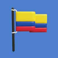 Gratis PSD 3d-pictogram met traditionele colombiaanse representatie