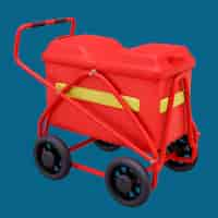 Gratis PSD 3d-postpictogram met kinderwagen