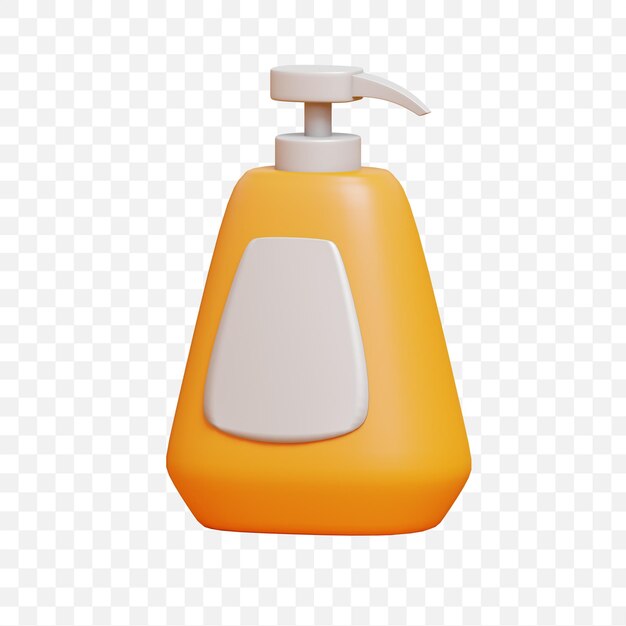 3D Render ilustración bomba botella icono aislado