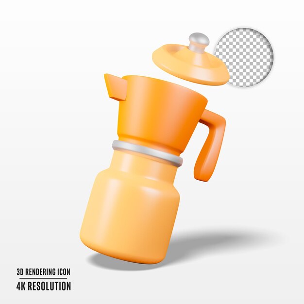 3d render ilustración exprimidor icono aislado