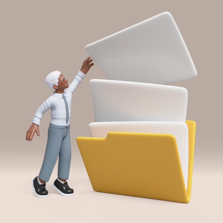 PSD Gratis 3d render of afro businessman character pose