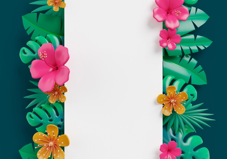 PSD Gratis 3d render of nature sales blank banner