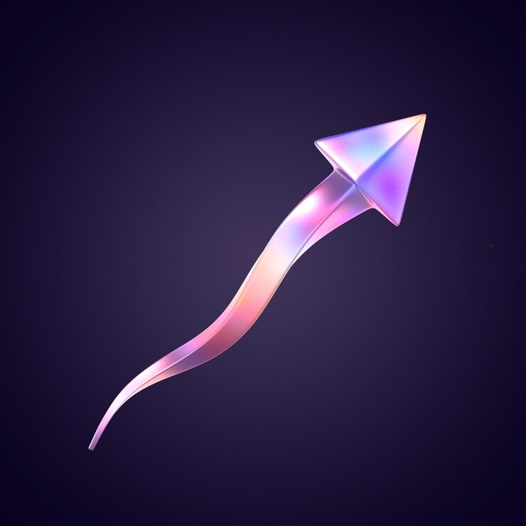 PSD Gratis 3d rendering of arrow icon