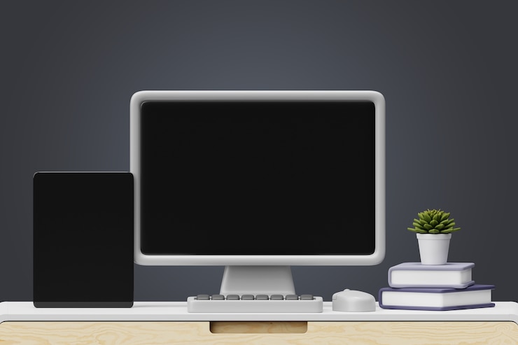 PSD Gratis 3d rendering of device background