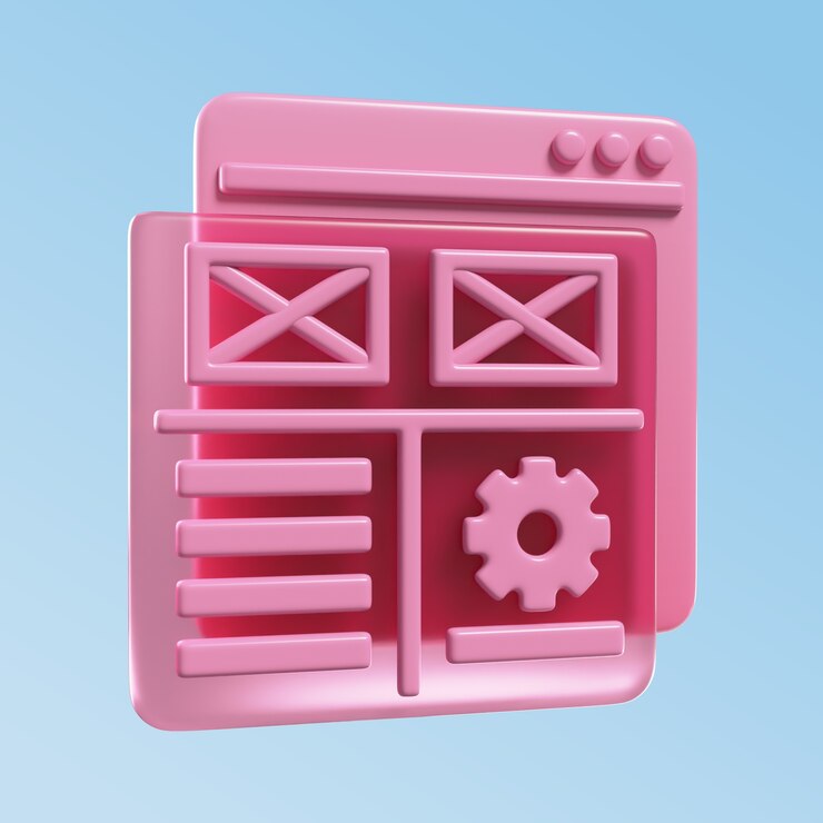 PSD Gratis 3d rendering of interface icon