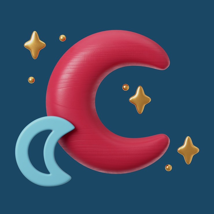 PSD Gratis 3d rendering of moon icon