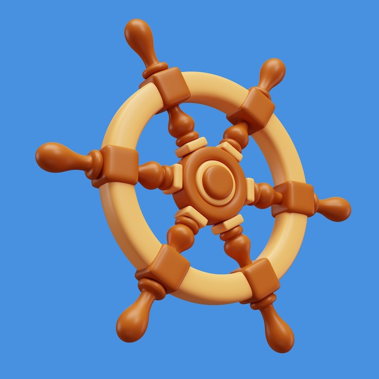 PSD Gratis 3d rendering of  pirates icon