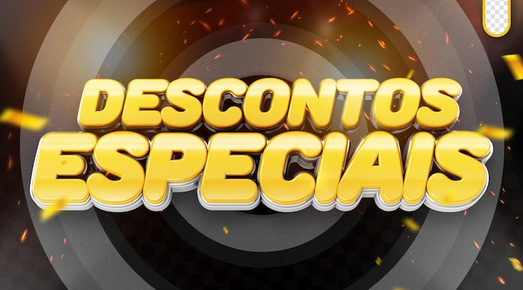PSD Gratis 3d stamp may promotion special discounts month of may supermarket offers maio descontos brasil